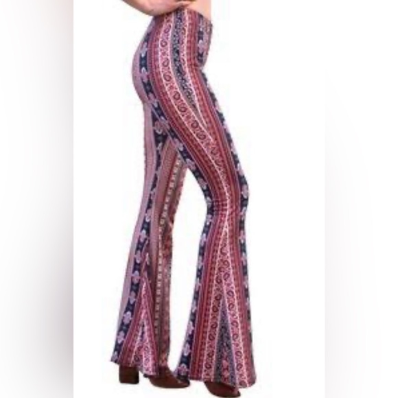 Daisy del soo high waist leggings flare bell bottoms 70’s vibe HAMSA boho chic - Picture 3 of 8